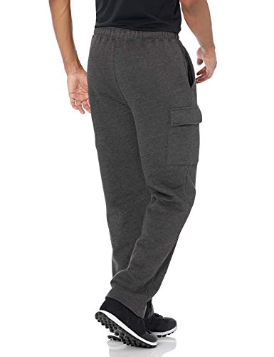 Amazon Essentials Men's Cargo Fleece Sweatpant, Charcoal Heather, Large #TOP1