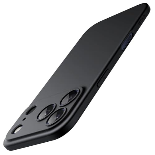 JETech Dünn Hülle für iPhone 17 Pro 6 3 Zoll Ultra Slim Leicht Minimalistische Handyhülle mit Vollständig Kameraschutz Matt Anti-Fingerabdrücke Finish (Schwarz)