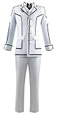 Poetic Walk Anime Mens Kuran Kaname Costume Cosplay School Uniform Kiryu Zero Outfit (White, Small)
