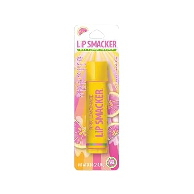 Lip Smacker Flavored Lip Balm, Flavored Moisturizing, Smoothing Soft Shine, Hydrating & Protecting Fun Tasty Flavors, Cruelty-Free & Vegan - Pink Lemonade