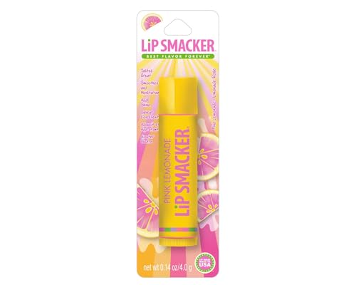 Lip Smacker Flavored Lip Balm, Flavored Moisturizing, Smoothing Soft Shine, Hydrating & Protecting Fun Tasty Flavors, Cruelty-Free & Vegan - Pink Lemonade