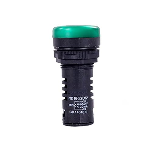 Luz indicadora de señal y piloto luminoso verde ND16-22D/4 220V