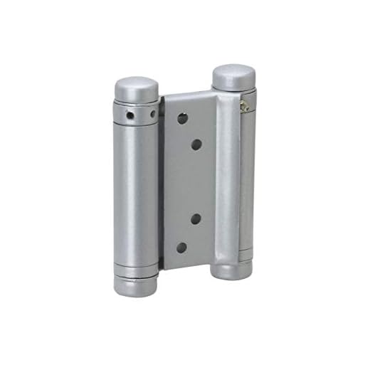 Metafranc Pendeldörrband 75 mm – 2 stycken – 20 kg lastkapacitet – av robust metall/pendeldörrbeslag för svängdörr/väster-beslag för Saloon-dörrar/dörrband/pendelgångjärn / 311336