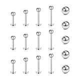 incaton 16G Piercing Oreja Piercing Tragus Piercing Helix Piercing Labio Piercing Oreja Plata Cartílago Septum Piercing Conch Piercing