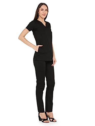 Image of Associated Uniforms Womens Cotton Slim Fit Scrub Suit with Lycra /Spandex /Stretch feel (LYCO)