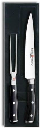 Miniatura 4 de Wusthof Classic IKON - Juego de tallado, 2 piezas, color negro