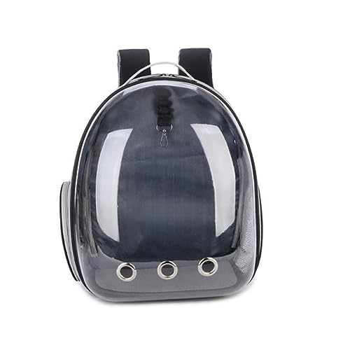 HOLIDYOYO 1pc Expandable Transparent Cat Backpack Outdoor Folding Breathable Pet Carrier for Travel Lightweight Durable Design Visibility for Pets to Enjoy Scenery