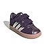 Adidas Unisex-Child VL Court 3.0 Hook & Loop, Aurora Plum/Zero Metallic/Pink Gum, 7.5 Toddler