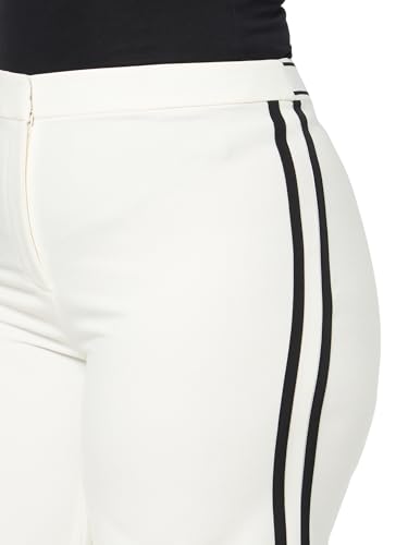 KARL LAGERFELD Women's Piping Detail Wide Leg Pant3