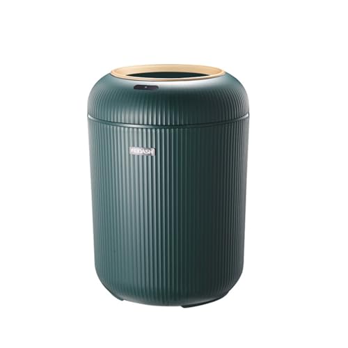 QVK Basurero automático con sensor de tecnología, conveniente e higiénico, fácil de usar, papelera para cocina, baño, dormitorio, sala de estar, oficina y al aire libre (verde)