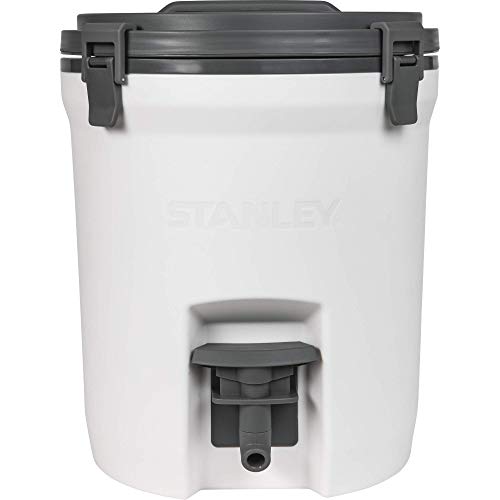 Stanley Adventure Fast Flow Water Jug 2 Gallon Leakproof Ice Water Dispenser Insulated Beverage Cooler Easy Pour Spigot and Latched Foam Lid BPA-Free Polar