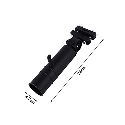 Amindz Golf Umbrella Holder,Adjustable Golf Cart Umbrella Stand,Universal Golf Trolley Umbrella Holder,Golf Accessory for Golf Push Cart Handles(Black) - Image 2
