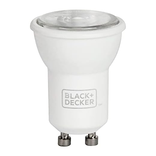 Lâmpada LED Mini Dicroica MR11, 3,5W GU10 2700K, 100-240V Dimerizável, Black+Decker, BDD1-0200-03, 3,5W