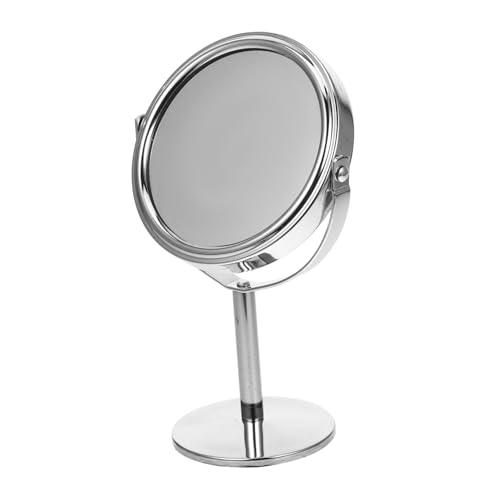 Espejo de Maquillaje Giratorio de Mesa Doble Cara 360°