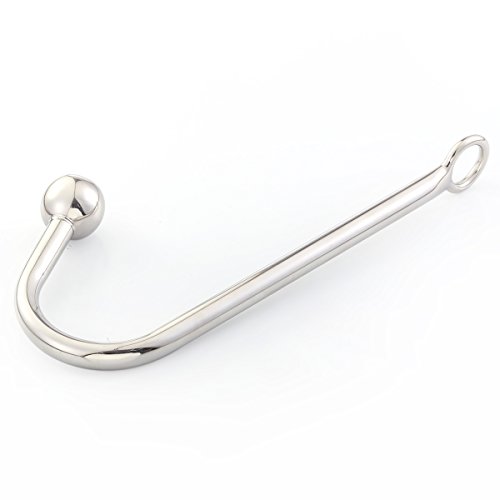 Akstore Steel Stainless Anal Hook Fetish Bondage Hook Sex Toys Steel Anal Plug Rope Hook Bondage With Solid Anal Ball Sex Games Unisex Fetish Toy For Lovers(1 Ball) #TOP3