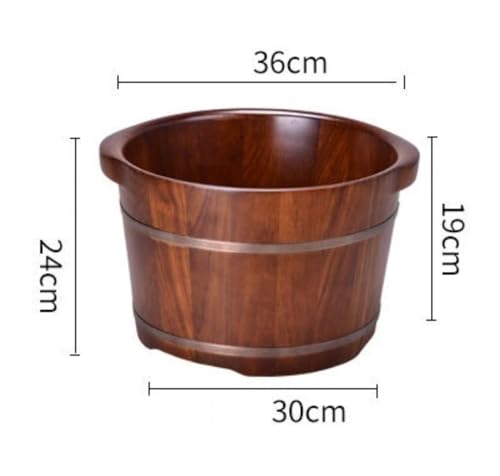 Tina de Madera para Spa de Pies 36 x 24 x 30 cm miniatura 2