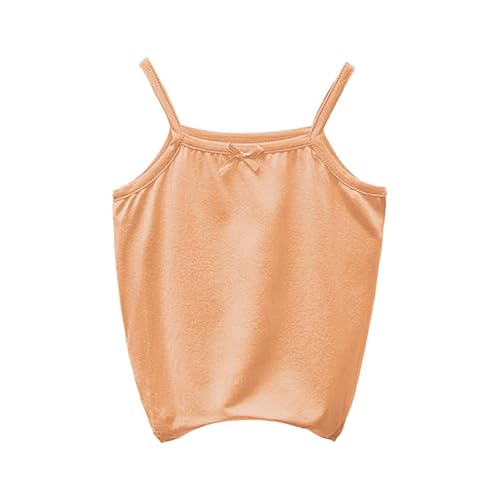 Girls Camisole Tank Tops Sleeveless Solid Color Spaghetti Undershirts Comfort Breathable Dance Gymnastics T-Shirts