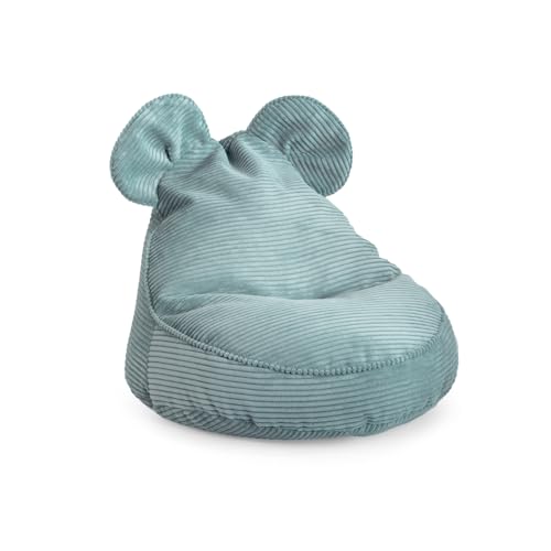 Gutekissen Sweet sittsäck med öron – Lincoln, Montessori-kudde för barnrum (turkos, 68/59/55 med öron)