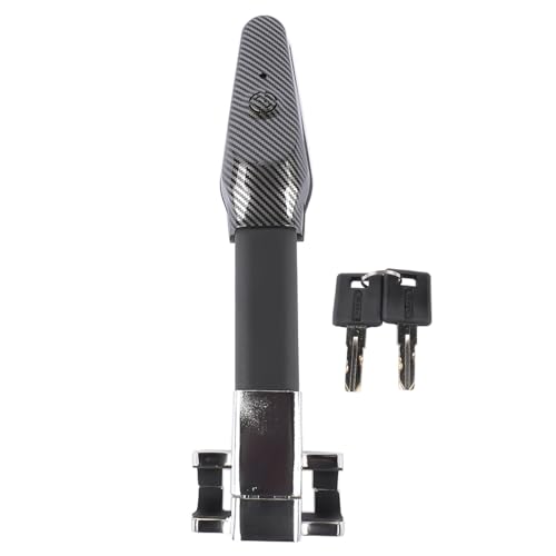 Steering Wheel Lock with Alarm, Heavy Duty Anti-Theft Device Lock with 120db Alarm for Vehicle Auto Truck SUV Van with 2 Keys Black AKWH