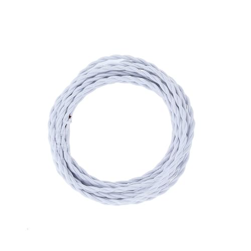 Outdoor Extension 2 x 0.75mm Vintage Twisted Lamp Cord Cable Retro Braided Electrical Pendant Light Lamp Line Vintage Rope Textile Wire Solar sheathed