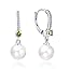 B-8mm white pearl,peridot color