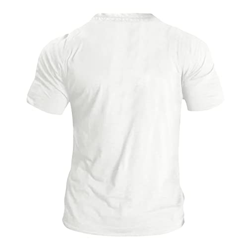 Rtrde Mens Polo Shirts, Shirt Golf Shirts For Men Black Shirt Men's Shirt Casual Sports V Neck Ribbed Collar Short Sleeve Fashion Casual Solid Color Plain Spring & Summer Regular Fit (Xxl, White) #TOP2
