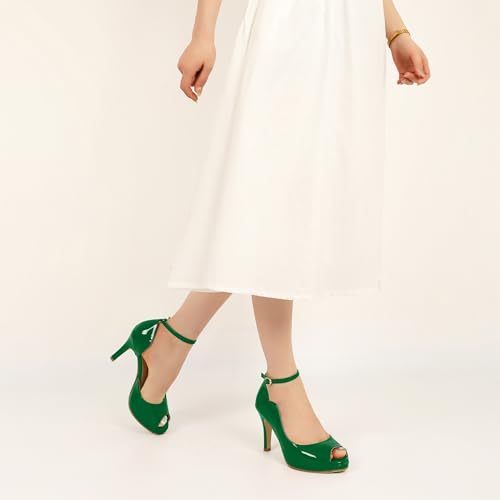 Image of AUMOTED High Heels Pumps Platforms Shoes for Party Daily 3.4 inch Dressy Pumps