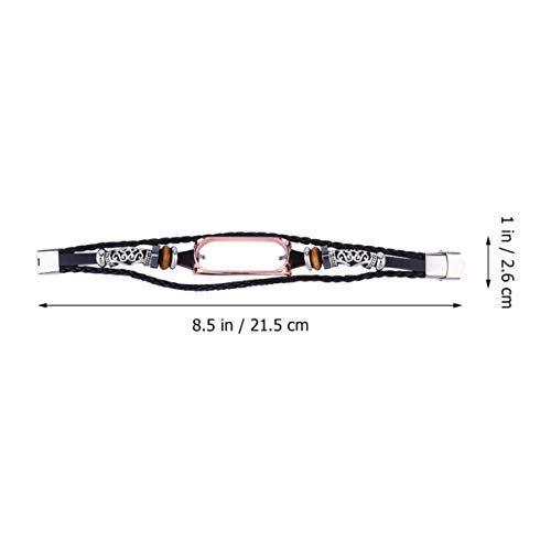 VILLCASE Pulseira de RelÃ³gio Inteligente de Couro Boho Pulseira de Pulseira Inteligente Pulseira de