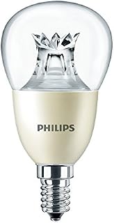 Philips Master LED 8 W (60 W) E14 Small Edison Screw, Lustre, Warm White, Dim Tone, Clear