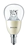 e14 8w cfl LED Lampe - Dimmbar Philips Master LED warm weiß DimTone Glanz Licht, glas, E14, 8 wattsW 240 voltsV