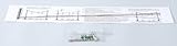 traversine ferroviarie in legno peso Sommerfeldt 180 catenaria H0 Kit di montaggio trasversale