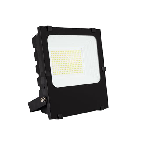 LEDKIA LIGHTING Projecteur LED 100W 145lm/W HE PRO Dimmable pour jardin, terrasse, patio, 3000K Blanc chaud