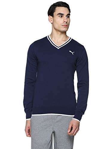 Image of Puma Men's Cotton V-Neck Sweater