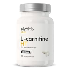 L-CARNITINE Premium Brevetée Carnipure® | Energie – Sèche – Récupération | Pre-workout Sans Caféine ni Stéarate de Magnésium | Doping Free | 60 Gélules Vegan | Made in France | Eiyolab