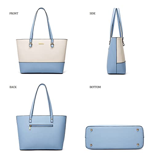 Image of Women Fashion Handbags Wallet Tote Bag Shoulder Bag Top Handle Satchel Purse Set 4pcs