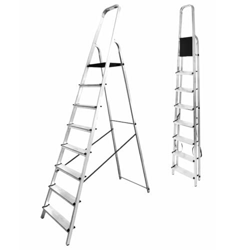 MYPRO Aluminium Step Ladder, 8 Tread