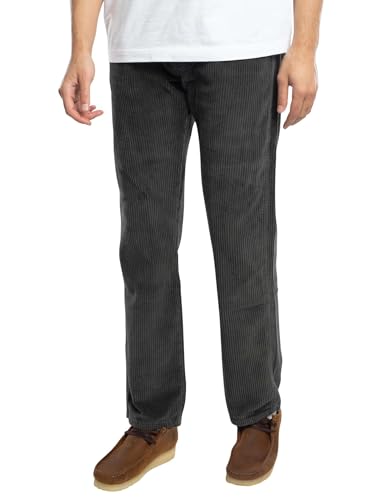 Lois Jeans Hombre Nuevo Vaqueros De Pana Dallas, Charcoal, 34W x 32L