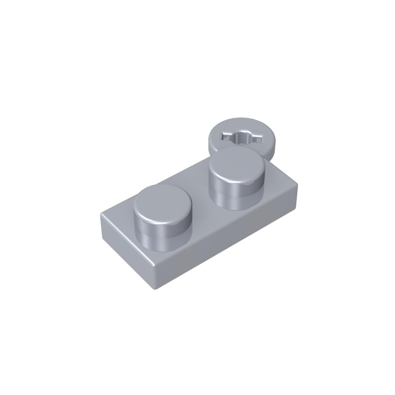 Gobricks 2430 Hinge Hinge Plate 1x4 Swivel Top 50 Pieces GDS-808 Compatible with Lego Building Blocks Color:Flat Silver โ image 1
