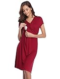ropa de cama hospitalaria definicion 👶【Cuidado de las Prendas】 El camisón embarazada mujer se recomienda lavar a mano o lavar a máquina en la bolsa de lavadora. Lavar con agua fría y colores similares. Seque solo a fuego lento.