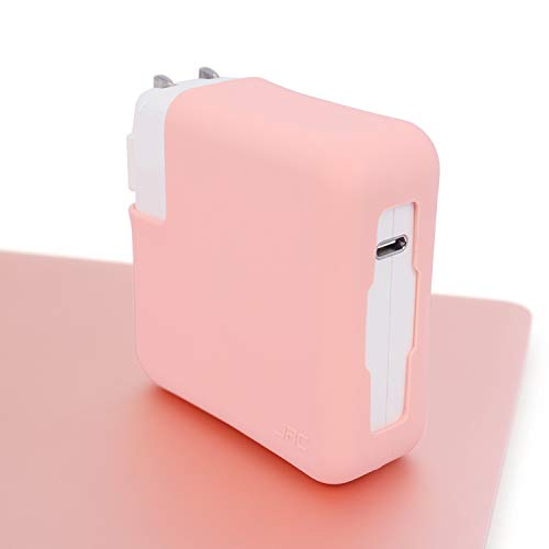 JRCMAX Macbook Charger Protective Case,Soft Thin Silicone Protector Case for Macbook Pro 13