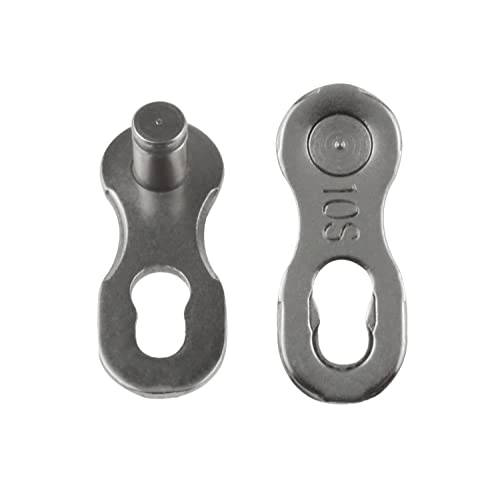 Haidong-10 Speed Bicycle Chain Connector Bicycle Missing Link Mountain Bike Chain Connector Bicycle Link Bicycle Chain Repair Kit Can Be Used Repeatedly-6 Pairs(10 Speed Silver) #TOP1