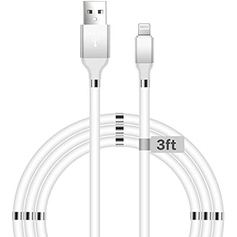 Aduro Magnetic Self Winding Fidget Lightning iPhone Charger Cable Cover