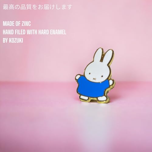Image of Enamel Bunny Pin - Cute Rabbit Brooch for Women & Girls - Lapel Clip Animal Pins