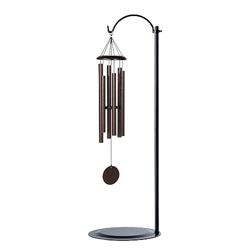 HOHIYA Adjustable Wind Chime Stand 36 Freestanding Metal Hook
