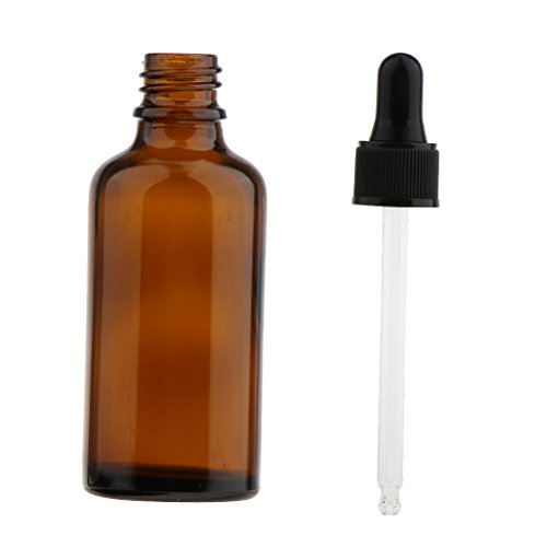Bouteilles pour parfum en verre ambré avec compte-gouttes précis 12pcs