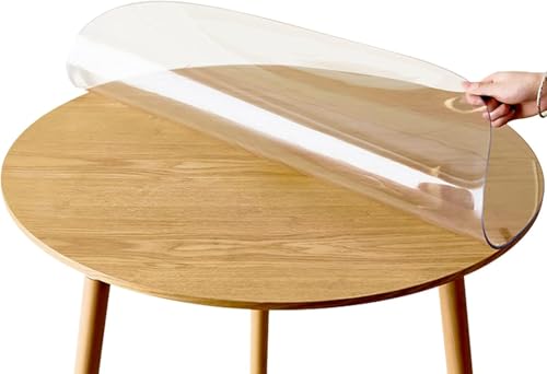 Nappe Transparente Ronde Anti-Rayures pour Protéger Votre Table