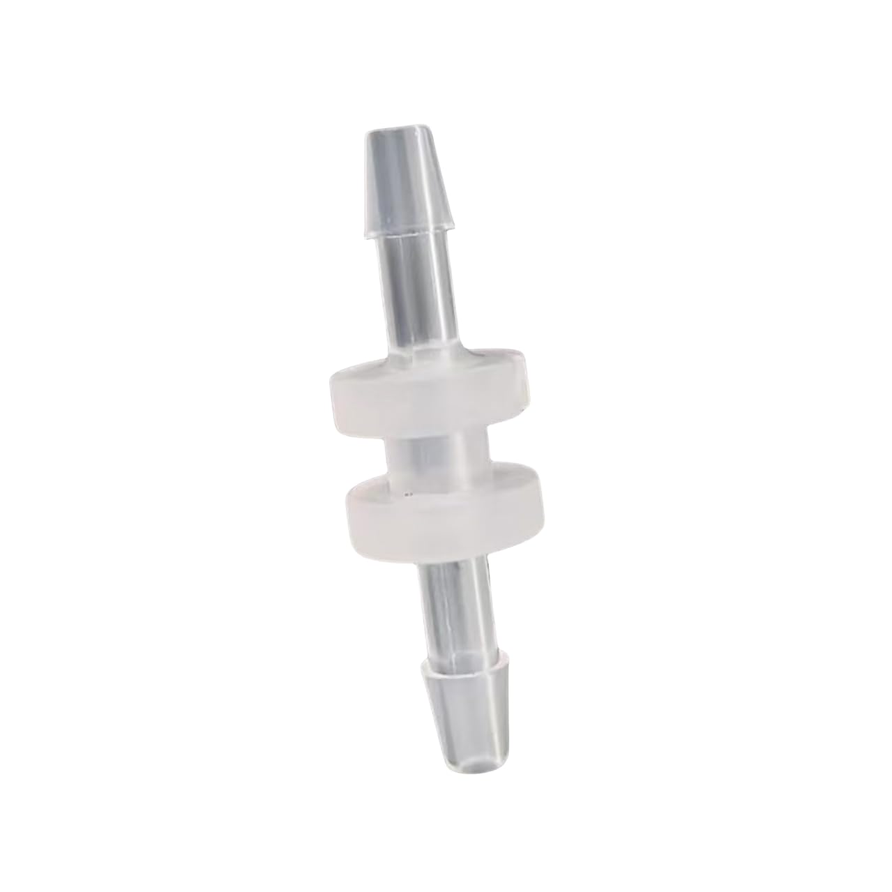 50-Pack Clear PP Equal Straight Barb Connectors for Laboratory, Food Machinery, and More(1.6mm 1/16inch)