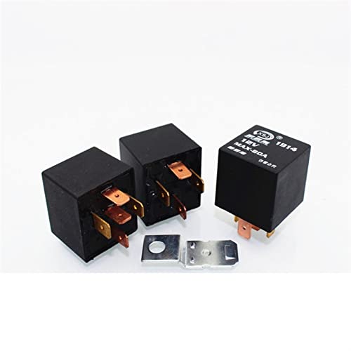 SaDity 5 Pcs JD1914 4/5 Pin 12V/24V 80A Car Auto Relay Distance Lamp Light Horn Air Conditioning Fan Relay with Iron Bracket Automobile