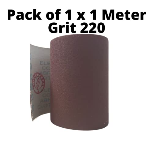 Image of Color Zebra Emery Cloth Roll Sanding Roll Grit - 220 (Size - 4 inch x 1 meter) Pack Of 1. For Grinding Polishing of Metal and Wood