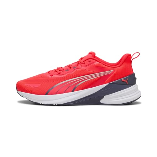 PUMA Chaussures de Training Action Pro Unisexe 45, Ultra Red Inky Depths White Gray